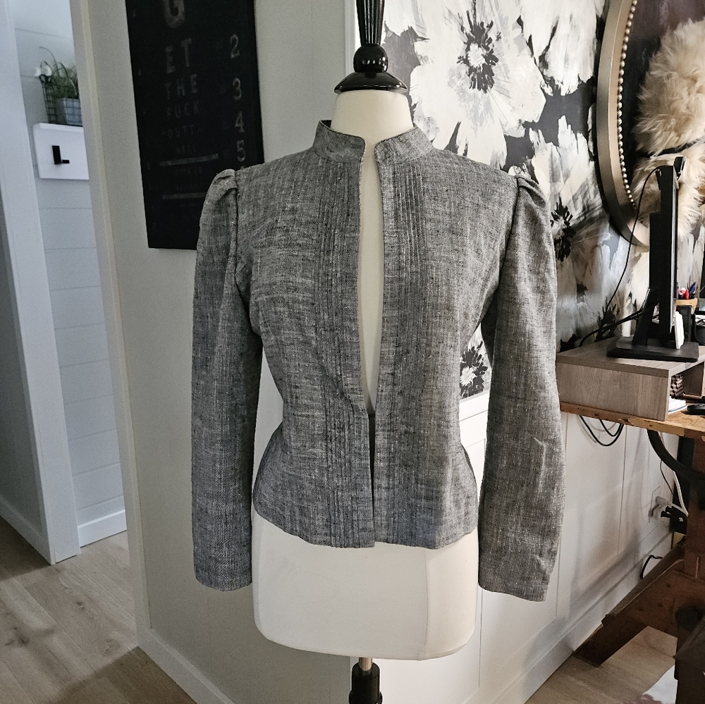Vintage PEABODY HOUSE  Linen Blazer Gray. 11/12